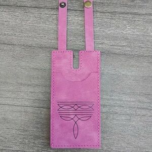 Pink PU Leather Boot Wallet